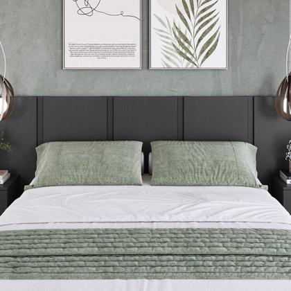 Imagem de Cama Casal Queen Suspensa, Cabeceira e Mesas de Apoio 140/160 Zurique