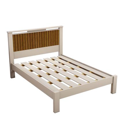 Imagem de Cama casal ripado alaska 100% mdf p/ colchão 1.88x1.38 - carmolar