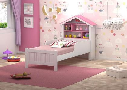 Imagem de Cama Casinha com Nichos Princesa Rosa Vitamov