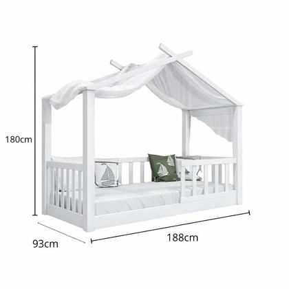 Imagem de Cama Casinha Infantil Montessori De Madeira Maciça Eucalipto