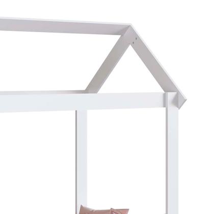 Imagem de Cama Casinha Montessoriana Infantil Branco Mavie Shop JM