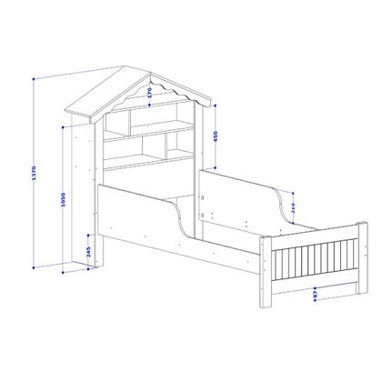 Imagem de Cama Casinha Princesa Infantil Rosa MDF Resistente Segura