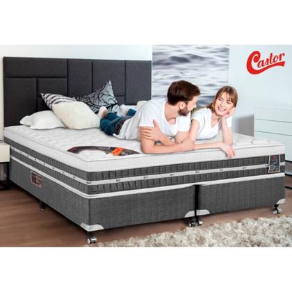 Imagem de Cama Castor Queen Premium Gel Pocket 158x198x59 + Box Castor