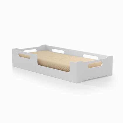 Imagem de Cama Cecília Solteiro Montessoriana 100%MDF + Colchão Solteiro 188x88 Prodormir - Branca