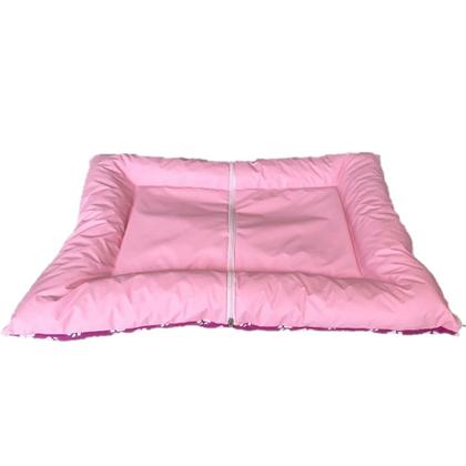 Imagem de Cama Colchonete Pet ou Cat Rosa 80x60cm Tamanho M