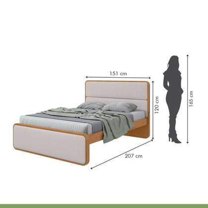 Imagem de Cama de Casal com 2 Mesas de Cabeceiras Loop