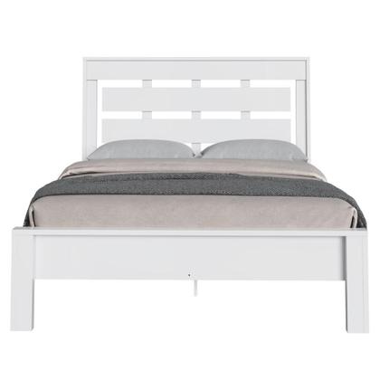 Imagem de Cama de Casal Madeira Cor Branca Resistente e Moderno BD301 Branco Decibal