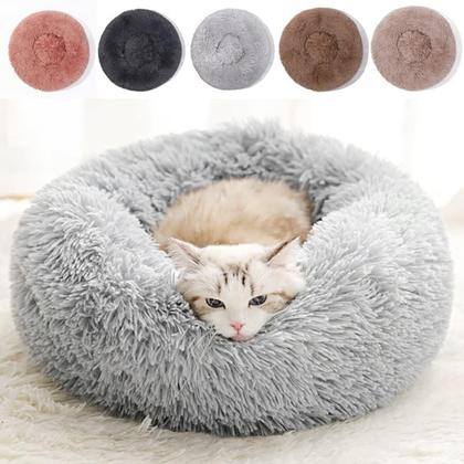 Imagem de Cama de gato lavável para gatos domésticos e cães pequenos (cinza claro)