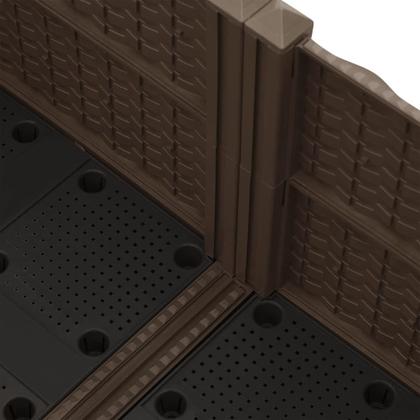 Imagem de Cama de jardim elevada vidaXL Outdoor em polipropileno marrom