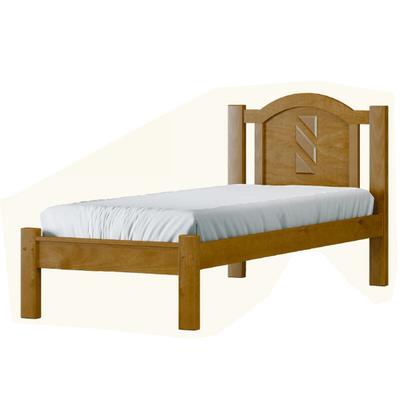 Imagem de Cama de Solteiro 188cm x 95cm Freijó Grécia  Madeira Pinus - Cavazotto