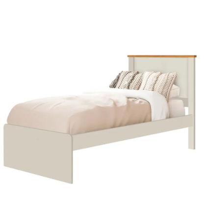 Imagem de Cama de solteiro Barcelona Off White/ Nature  Tebarrot