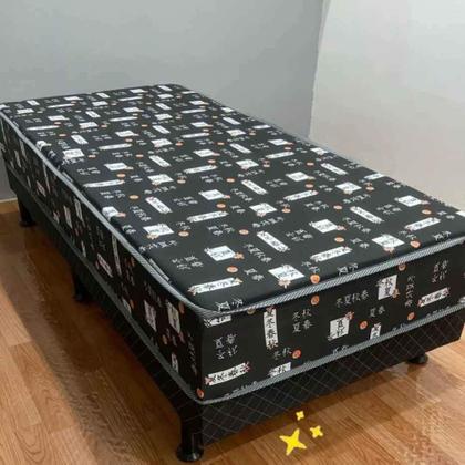 Imagem de Cama de Solteiro Box Preta Resistente