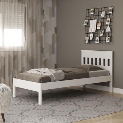 Imagem de Cama de Solteiro CM8006 para Colchão de 88cm Branco