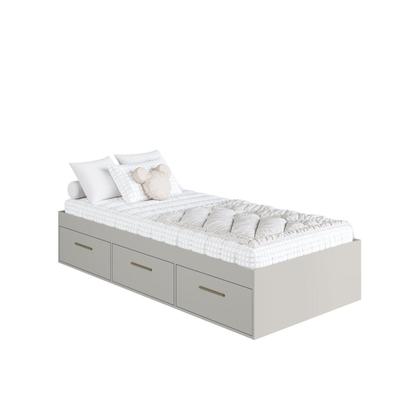 Imagem de Cama de Solteiro com 3 Gavetas Genebra Arenas