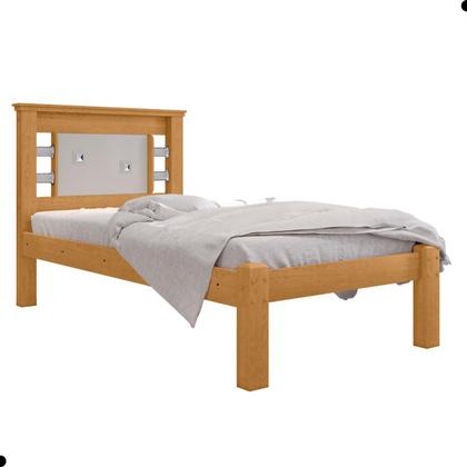 Imagem de Cama de Solteiro Flex Barretos Naturalle Off White