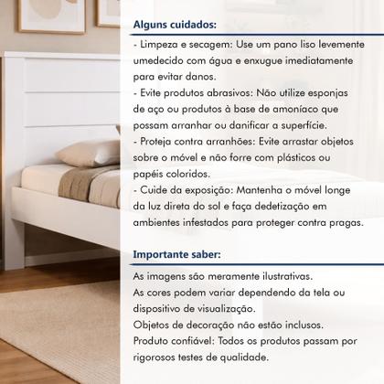 Imagem de Cama de Solteiro Lily Conquista Móveis Branco