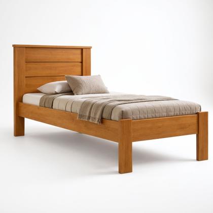 Imagem de Cama de Solteiro Lily Conquista Móveis Marrom/Cinamomo