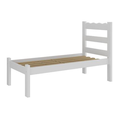 Imagem de Cama de Solteiro Madeira Maciça para Colchão 78/88x188cm Multimóveis CR35254