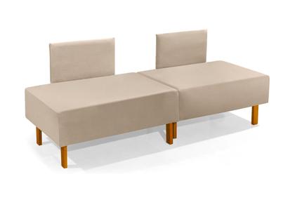 Imagem de Cama Dobrável Com Encosto Para Camping Sofá Cama Portátil Acomodar Visitas, Viagens Bege Envio Imediato