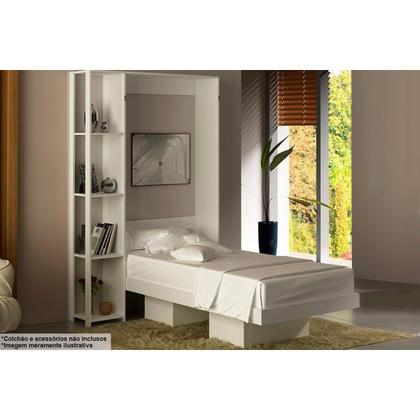 Imagem de Cama Dobrável Multifuncional Articulada CM8013 Branco - Tecno Mobili