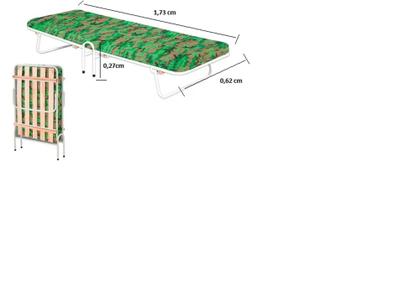 Imagem de Cama dobravel multiuso com colchonete branca