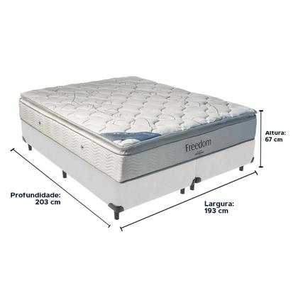 Imagem de Cama e Colchão King Ortobom Freedom Espuma Viscoelástica D33