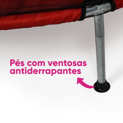 Imagem de Cama Elástica Infantil 1,40 m com Rede de Proteção Zíper Pula Pula, Lona UV, Suporta 70 kg Conect