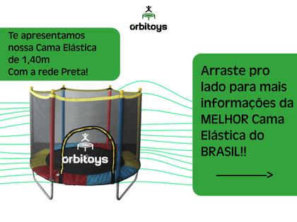 Imagem de Cama Elástica Infantil Pula Pula Trampolim 1,40 M Playground Orbitoys
