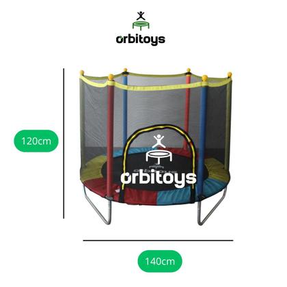 Imagem de Cama Elástica Infantil Pula Pula Trampolim 1,40 M Playground Orbitoys