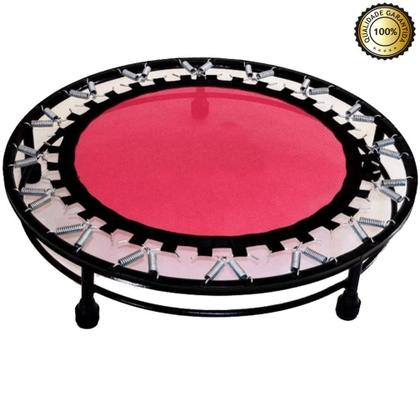 Imagem de Cama Elástica Mini Jump Profissional Rosa + Capa Preta+Corda