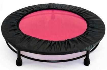 Imagem de Cama Elástica Mini Jump Profissional Rosa + Capa Preta+Corda