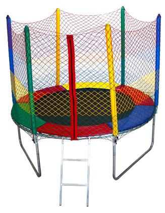 Imagem de Cama elástica pula pula 2,00 alta resistência rede com zíper pura diversão