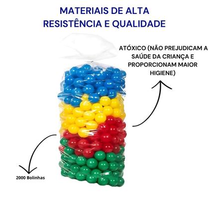 Imagem de Cama Elastica Pula Pula 2,30m e Piscina de Bolinhas 1,50m com 1000 Bolinhas