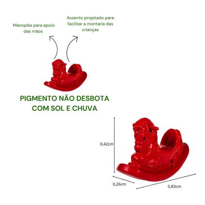 Imagem de Cama Elástica Pula Pula 2,30m Nacional Piscina de Bolinhas 1,50m Escorregador Médio Cavalinho