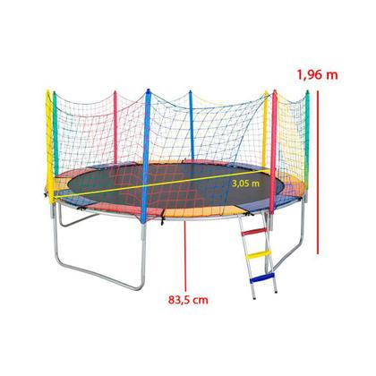Imagem de Cama Elástica Pula Pula 3,05m Black PapiBrink c/ Pé Borracha