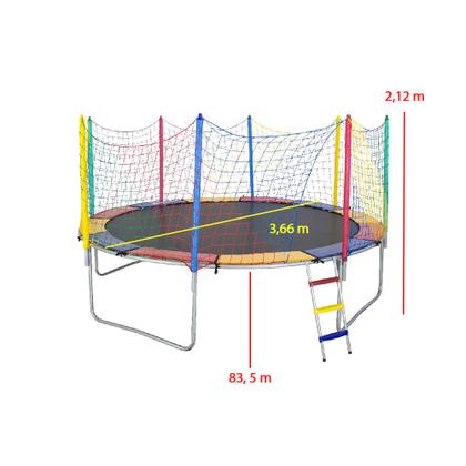 Imagem de Cama Elástica Pula Pula 3,66m Lona Cores Lisas sem Emenda - PapiBrink.