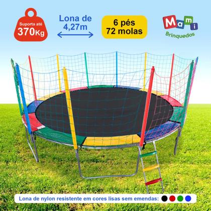 Imagem de Cama Elástica Pula Pula 4,27m 6 Pés Lona s/ Emenda PapiBrink