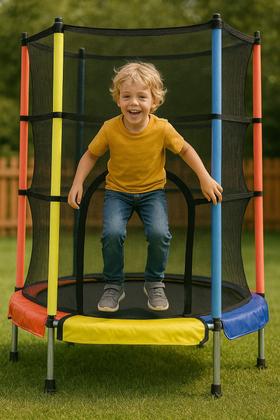 Imagem de Cama Elástica Pula Pula Divertido 140cm Colorida Até 100kg DM Toys DM6967