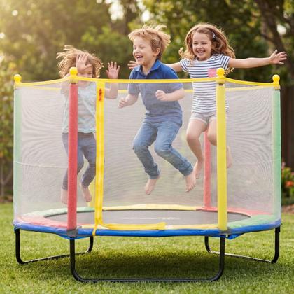 Imagem de Cama Elástica Pula Pula Trampolim 1,52m com Rede Replay Kids