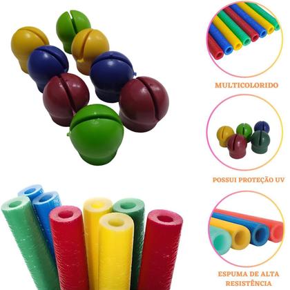 Imagem de Cama Elástica Pula Pula Trampolim 1,83m Infantil Média Colorida Nacional Premium Playground Rotoplay Brinquedos