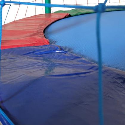 Imagem de Cama Elástica Pula Pula Trampolim 3,05m Grande Infantil Colorida Premium Rotoplay Brinquedos