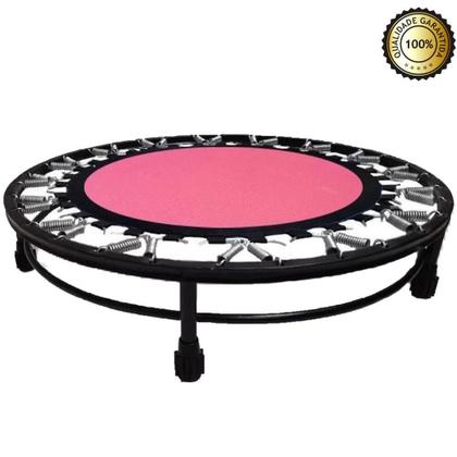 Imagem de Cama Elástica Rosa Mini Jump 180Kg Com Aro De Reforço+Corda