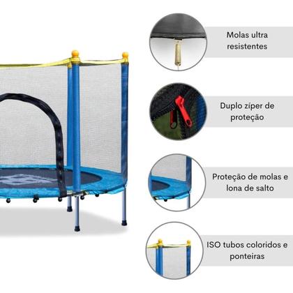 Imagem de Cama Elástica Trampolim Pula Pula Infantil 140m Com Rede