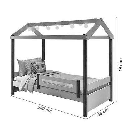 Imagem de Cama Eliz Branca com LED e Cama Auxiliar - Divaloto