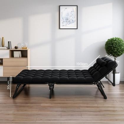Imagem de Cama Espreguiçadeira Portátil Reclinável Dobrável 4 Posições