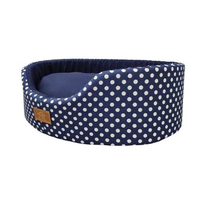 Imagem de Cama Fábrica Pet Oval Unic Azul para Cães e Gatos - Tamanho EXG