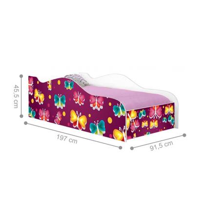 Imagem de Cama Fun Borboleta Solteiro Com Colchão