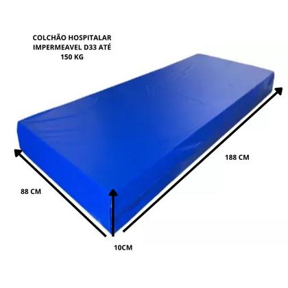 Imagem de Cama Hospitalar 7 Movimentos Manual Fowler com elevação de leito 03 manivelas e Colchão D33