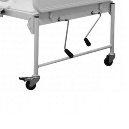 Imagem de Cama Hospitalar Manual com Grade Deslizante Semi Luxo 2 Movimentos