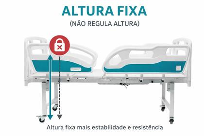 Imagem de Cama Hospitalar Motorizada E Colchão Conforto Frete Grátis